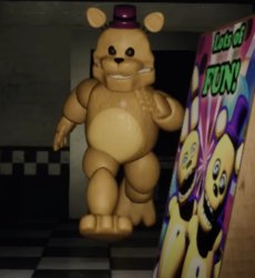 Fast Fredbear Meme Template