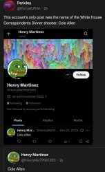 Only post by one account Henry Martinez was "Cole Allen" Meme Template
