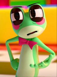 Ribbit Confused Meme Template