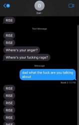 Rise rise rise text Meme Template