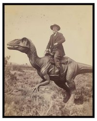 Cowboy dinosaur Meme Template