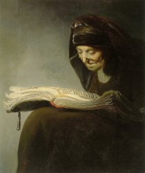 Old woman reading Meme Template