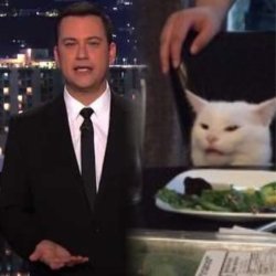 Jimmy Kimmel and smudge Meme Template