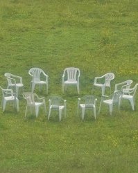 Monochairs in Field Meme Template