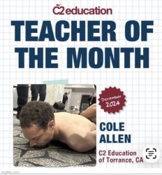 Cole Allen Teacher Meme Template