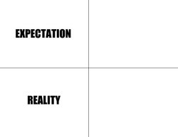 Expectation vs reality (fixed) Meme Template