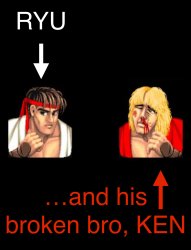 Street fighter broken Meme Template