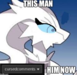 this man, cursedcomments him now Meme Template