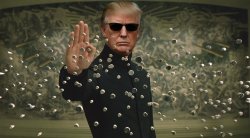 Trump Stops Bullets Meme Template