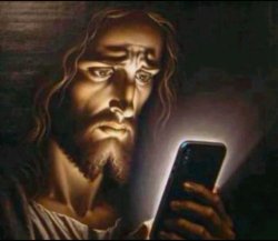 Disappointed Phone Jesus Meme Template