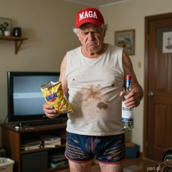 divorced MAGA - Living the life of a Misogynistic Racist Drunk Meme Template