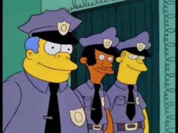 Policía simpson Meme Template