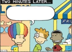 Big Nate clown saying Meme Template