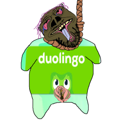 Wojak suicide (Duolingo) Meme Template