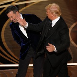 Trump Slapping Jimmy Kimmel Meme Template