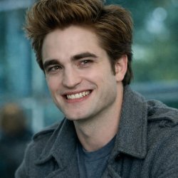 Edward Cullen fake smiling Meme Template