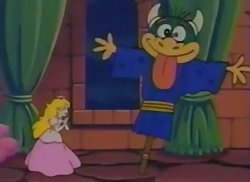Peach turns Bowser into Scarecrow Meme Template