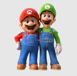 Mario and Luigi (from 2023 movie) Meme Template