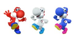 Red, White, and Blue Yoshies Meme Template