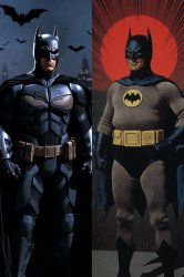 Dark Knight vs Adam West Meme Template