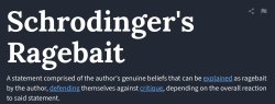 Schrodinger's Ragebait Meme Template