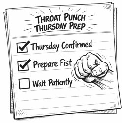 Throat Punch Thursday Prep Meme Template