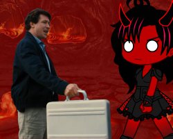 Devil Girl And The CIA Guy Meme Template