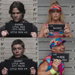 Supernatural and Barbie Mug shots Meme Template