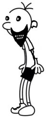 Greg but dark Meme Template
