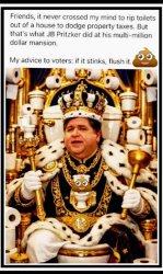 King Pritzker Meme Template