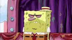 grumpy spongebob Meme Template