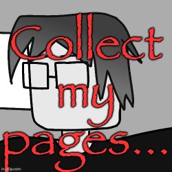 Collect my pages MC Meme Template