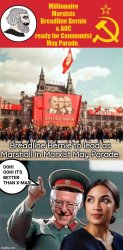 Breadline Bernie May Parade Meme Template