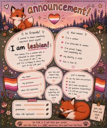 Lesbian fox template Meme Template