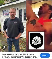 Graham Platner Nazi tattoo Meme Template