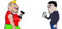 Virgin Euromutt vs. Chad Amerimutt Meme Template