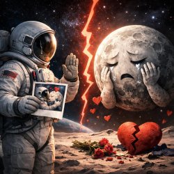 astronaut breaking up with the moon Meme Template