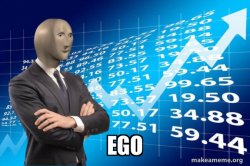 ego stonks Meme Template