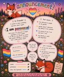 Pansexual red fox temp Meme Template