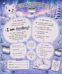 Demiboy arctic fox temp Meme Template