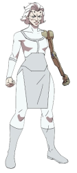 Elix The Viltrumite with robot left arm Meme Template