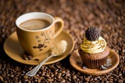 coffee and cupcake Meme Template
