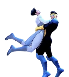 Anissa and Mark Grayson Hug Meme Template