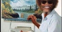 Bob,ross,sam,jackson,broad Meme Template