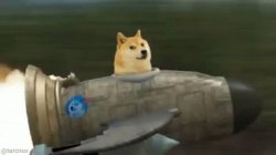 doge rocketship Meme Template