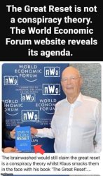 Klaus Schwab the Great Reset is not a Conspiracy theory Meme Template