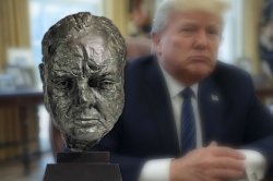 trump is no churchill Meme Template