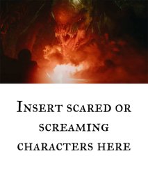 Distortus Rex scares who (Blank meme) Meme Template