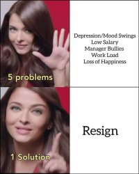 5 Problems 1 solution Meme Template