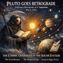 Pluto Goes Retrograde On May 6th, 2026, Pluto goes stationary re Meme Template